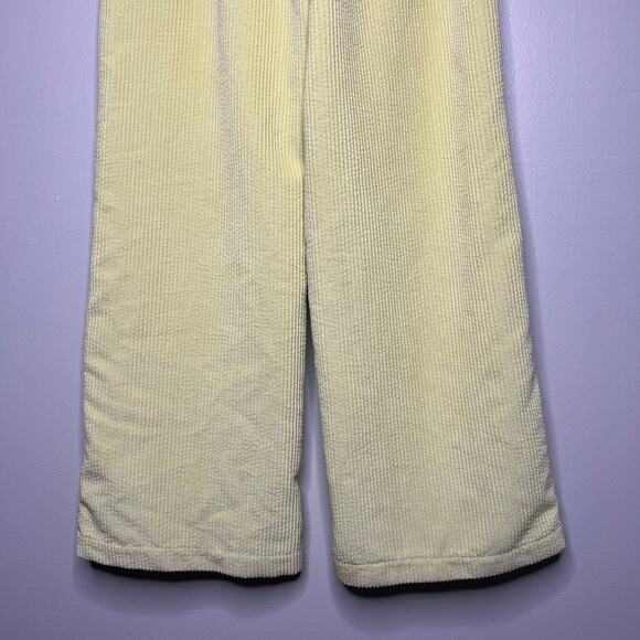 BDG Urban Outfitters Lime Green Corduroy Pull-On Pants Relax Wide Leg Womens S-P - Picture 6 of 10